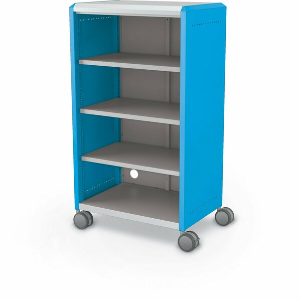 Mooreco Compass Cabinet Midi H3 With Shelves Blue 51.1in H x 28.4in W x 19.2in D C2A1E1D1X0